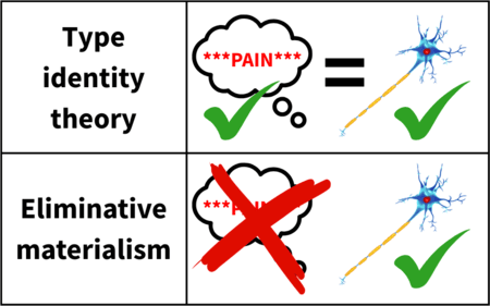 eliminative materialism vs. type identity theory